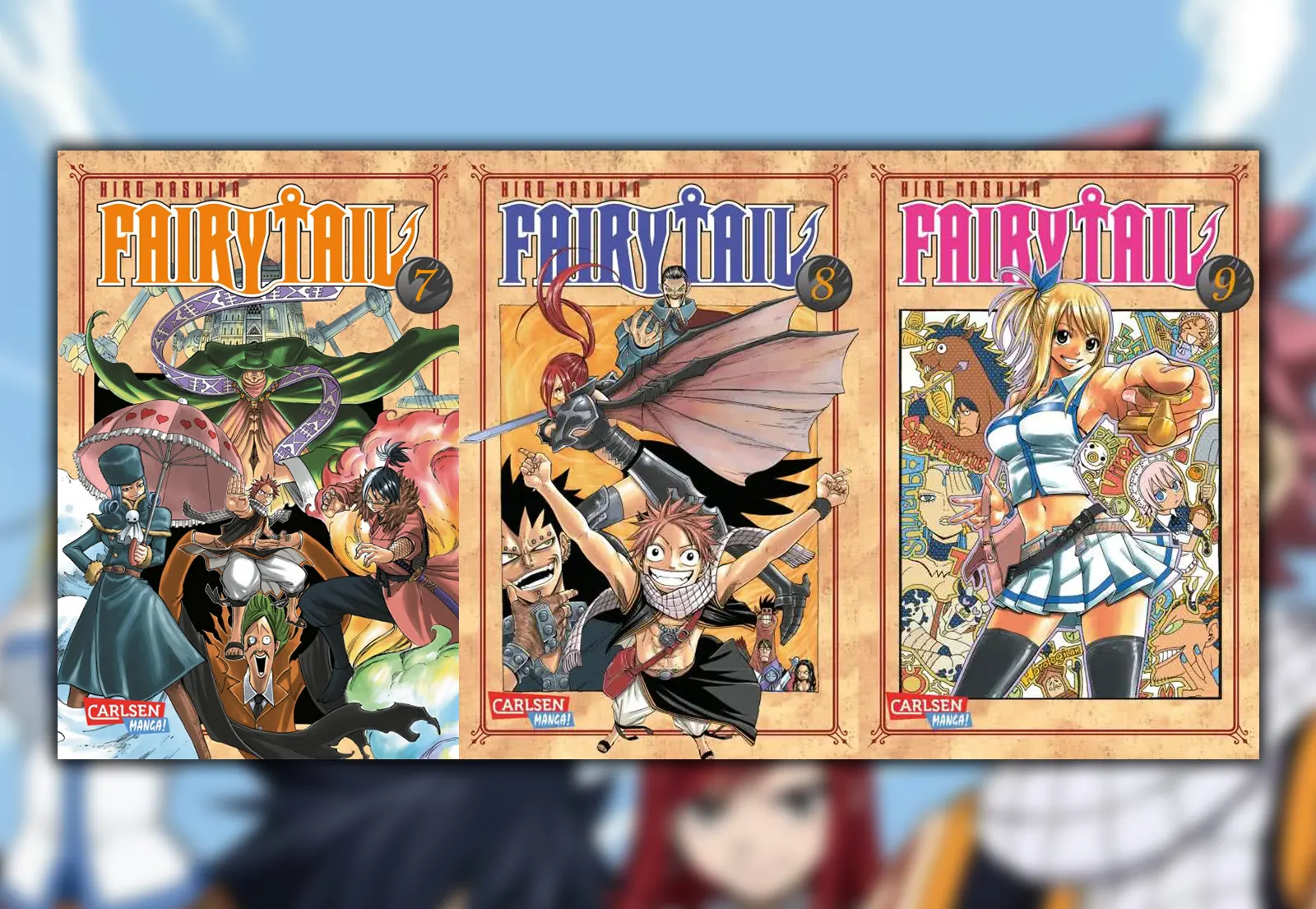 Die Review zum Fantasy Manga Fairy Tail Band 7 bis 9